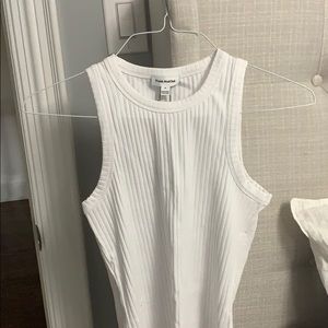 Frank and oak white tank top
